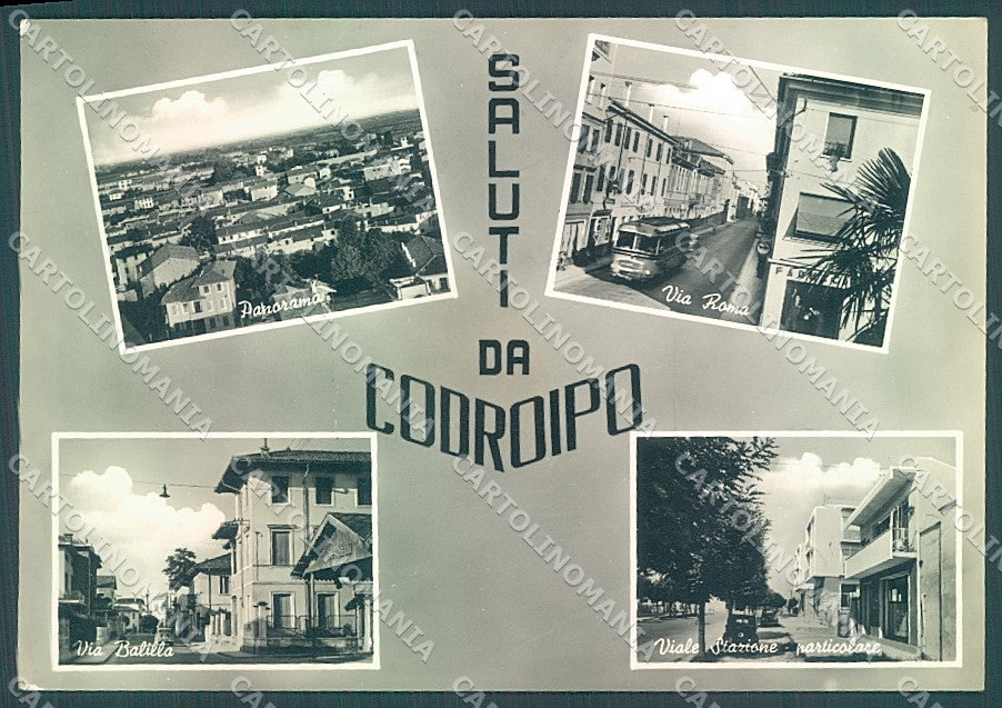 Udine Codroipo saluti da Foto FG cartolina JK4268 – fronte