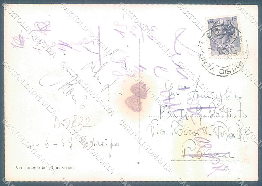 Udine Codroipo saluti da Foto FG cartolina JK4268 – retro