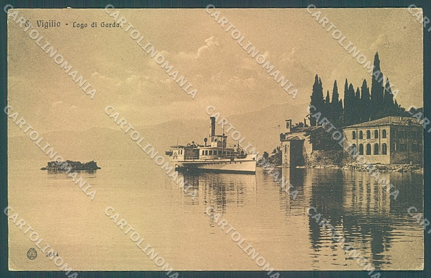 Verona Garda San Vigilio Battello Brunner 2644 cartolina JK4274 – fronte