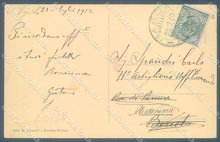 Verona Garda San Vigilio Battello Brunner 2644 cartolina JK4274 – retro