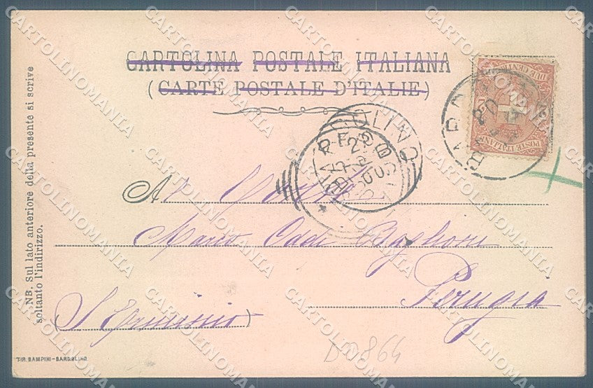 Verona Bardolino Lago di Garda cartolina JK4280 – retro