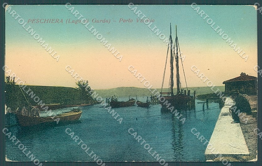 Verona Peschiera del Garda Porto Vecchio cartolina JK4281 – fronte