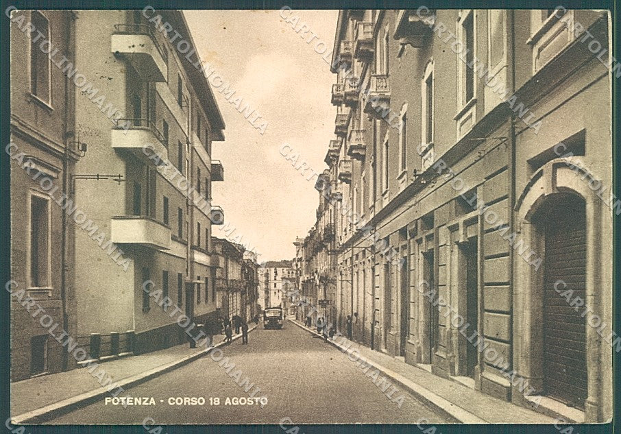 Potenza Città Corso 18 Agosto FG cartolina JK4289 – fronte
