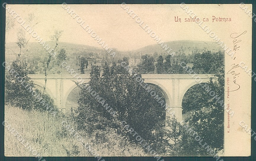 Potenza Città Ponte saluto da cartolina JK4290 – fronte