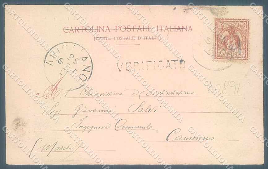 Potenza Città Ponte saluto da cartolina JK4290 – retro