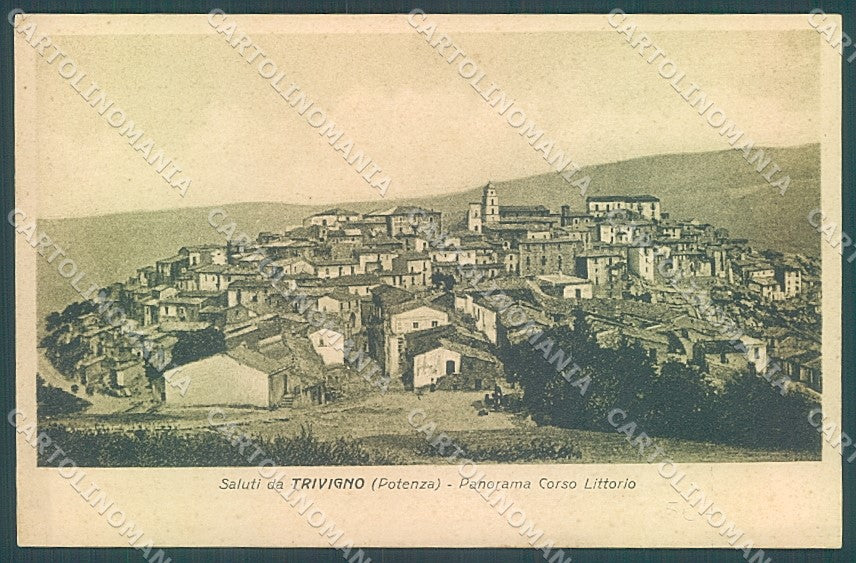 Potenza Trivigno saluti da cartolina JK4291 – fronte