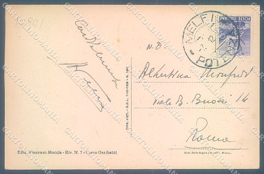 Potenza Melfi Laghi di Monticchio cartolina JK4292 – retro