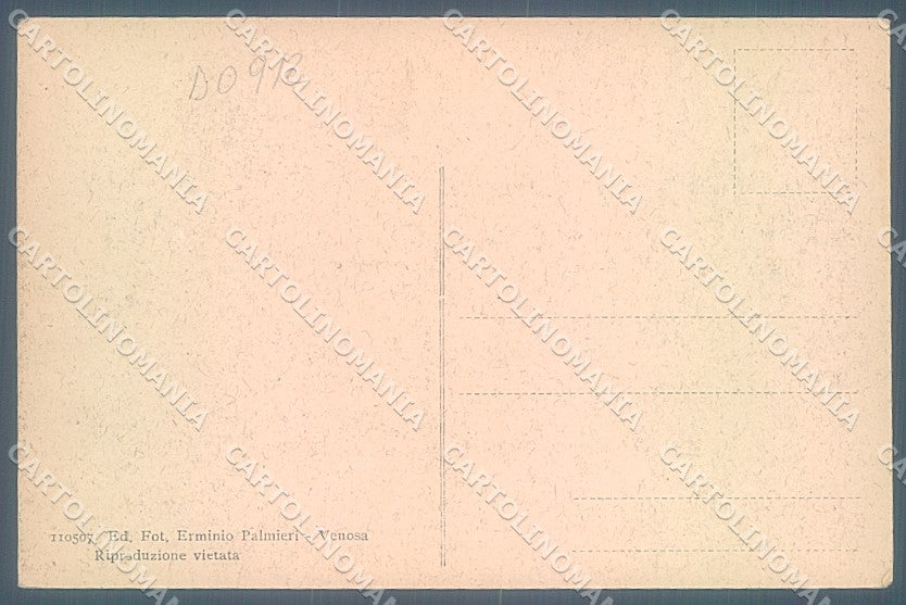 Potenza Venosa Trinità Monumento Nazionale cartolina JK4293 – retro