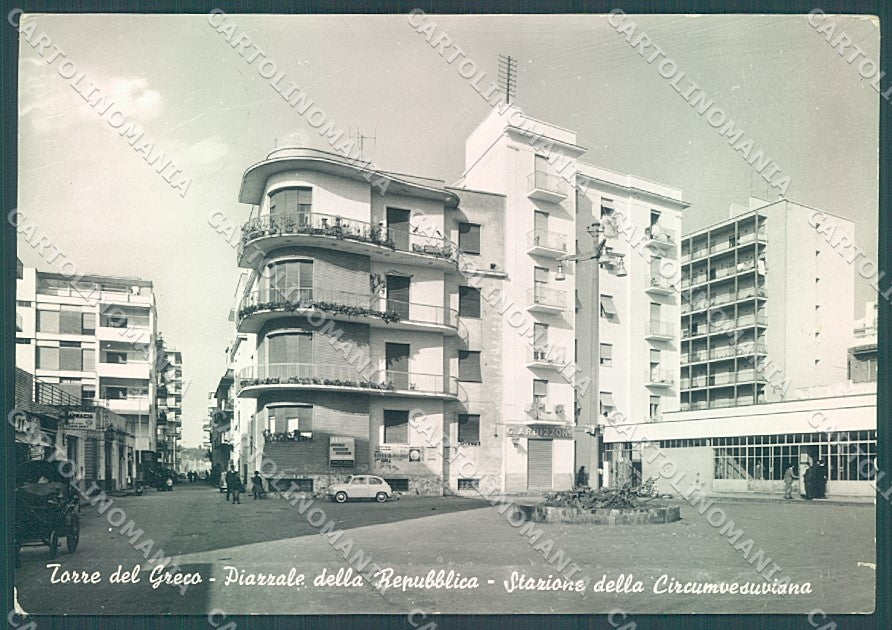 Napoli Torre del Greco Stazione Circumvesuviana Foto FG cartolina JK4295 – fronte