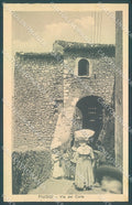 Frosinone Fiuggi Via del Colle PIEGHINA cartolina JK4300 – fronte