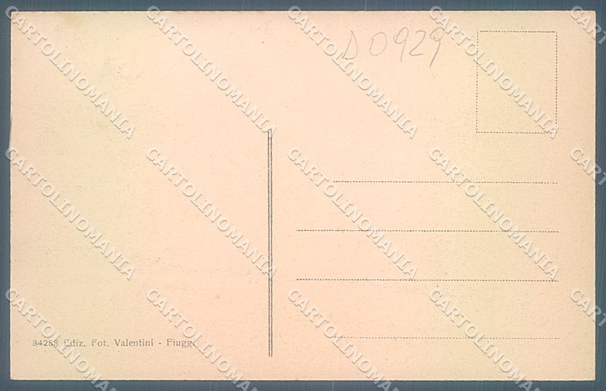 Frosinone Fiuggi Via del Colle PIEGHINA cartolina JK4300 – retro