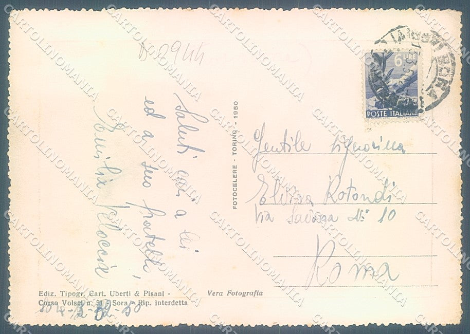 Frosinone Sora Viale XX Settembre Foto FG cartolina JK4307 – retro