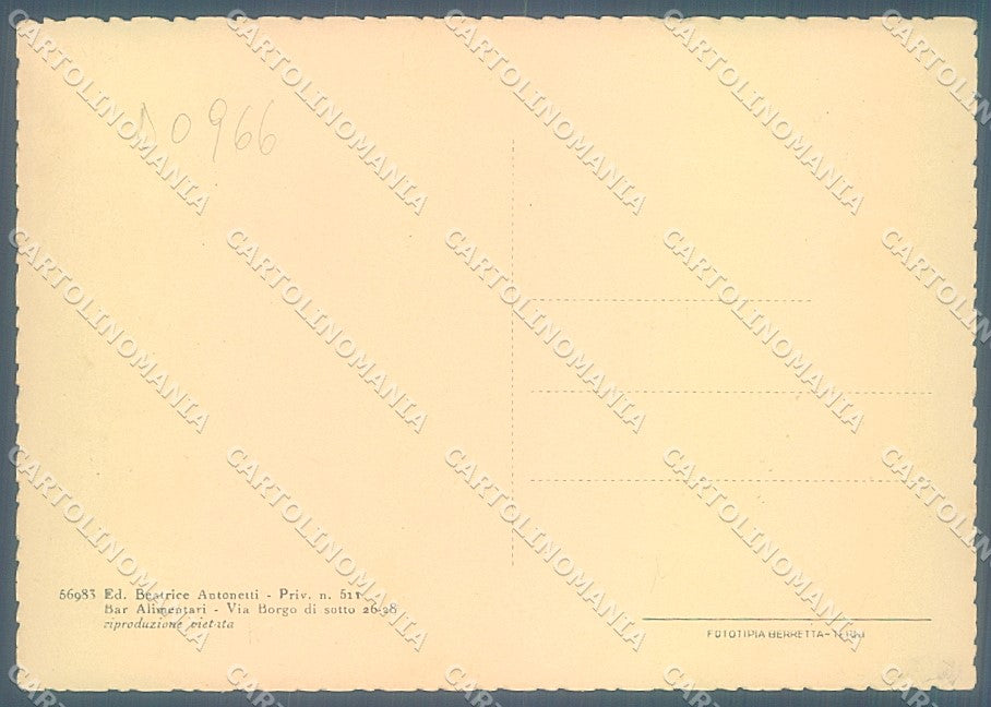 Roma Cesano Caserma Carabinieri saluti da FG cartolina JK4311 – retro