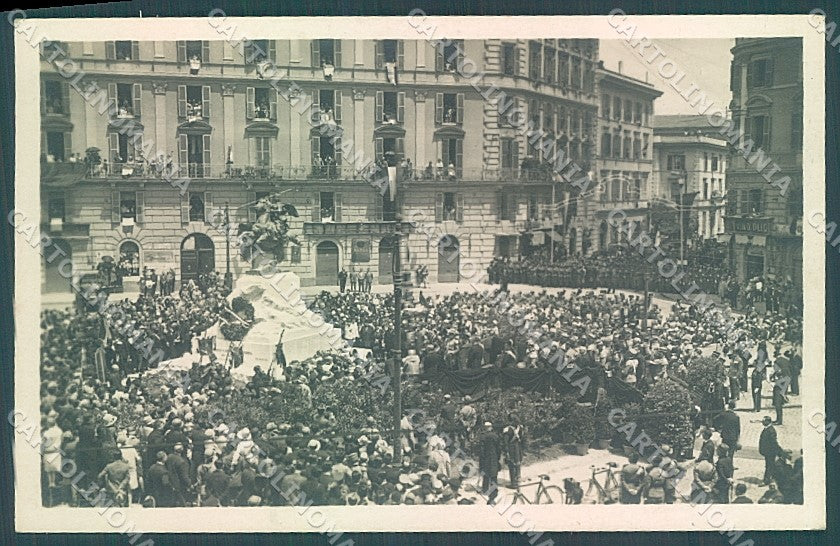 Roma Quartiere Nomentano Monumento Caduti Inaugurazione Foto cartolina JK4315 – fronte