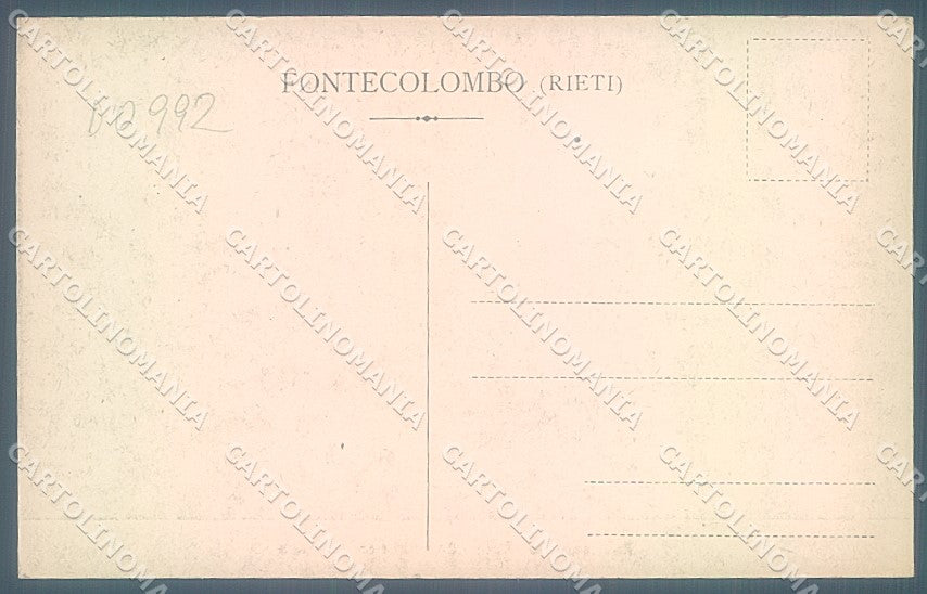 Rieti Fontecolombo Veduta del Convento Alterocca 3662 cartolina JK4318 – retro