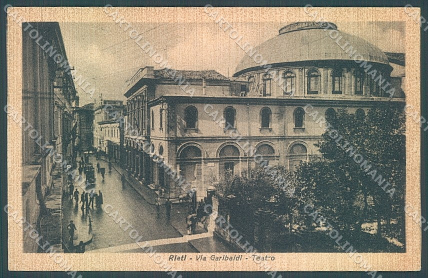 Rieti Città Teatro Via Garibaldi cartolina JK4320 – fronte