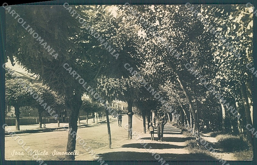 Frosinone Sora Viale Simoncelli Foto cartolina JK4327 – fronte