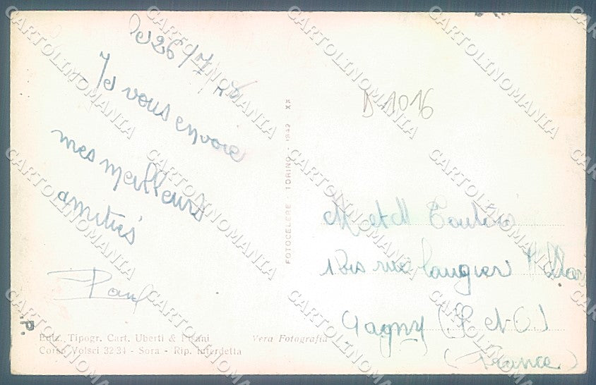 Frosinone Sora Viale Simoncelli Foto cartolina JK4327 – retro