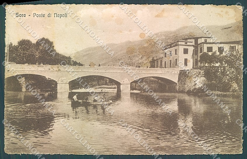 Frosinone Sora Ponte di Napoli MACCHIE cartolina JK4328 – fronte