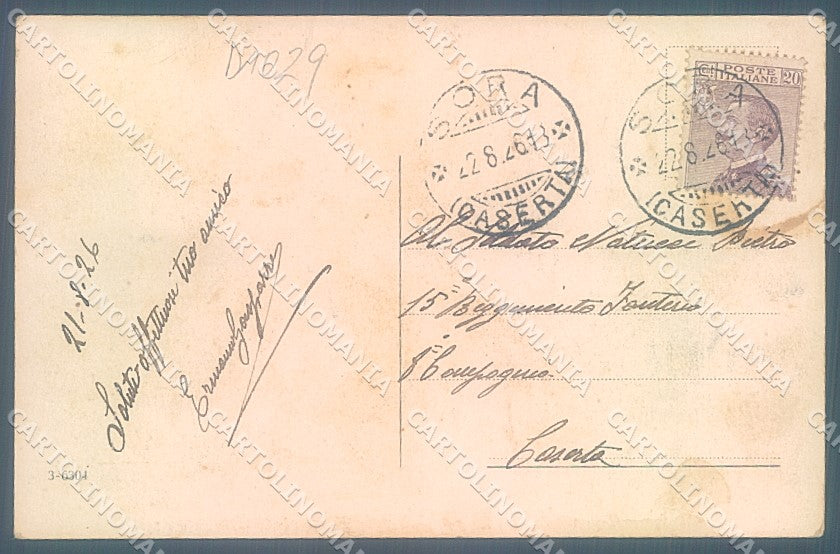 Frosinone Sora Fiume Liri saluti da cartolina JK4331 – retro