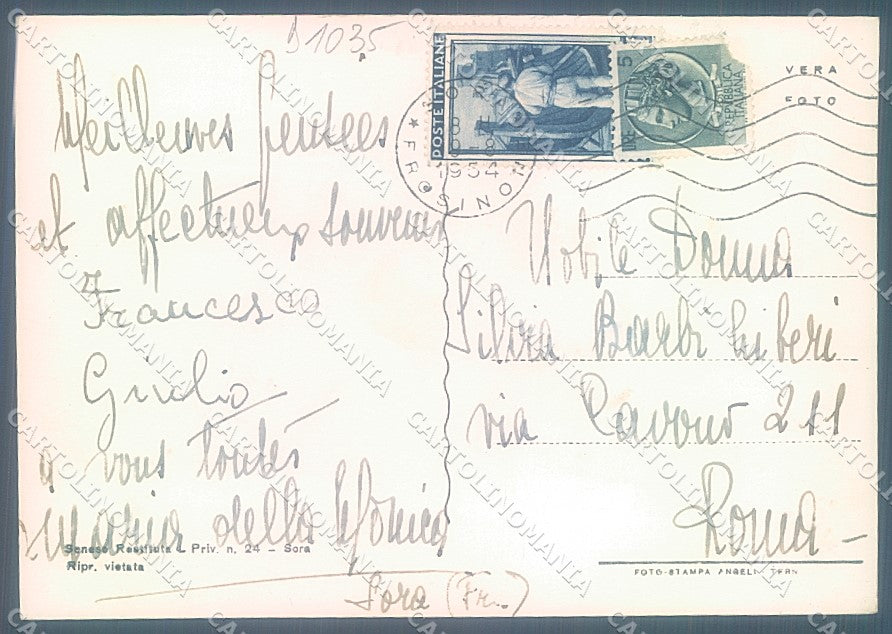 Frosinone Sora Corso dei Volsci Foto FG cartolina JK4333 – retro