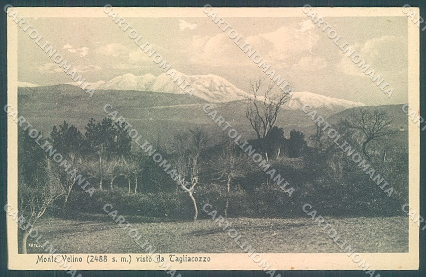L'Aquila Tagliacozzo Monte Velino cartolina JK4336 – fronte