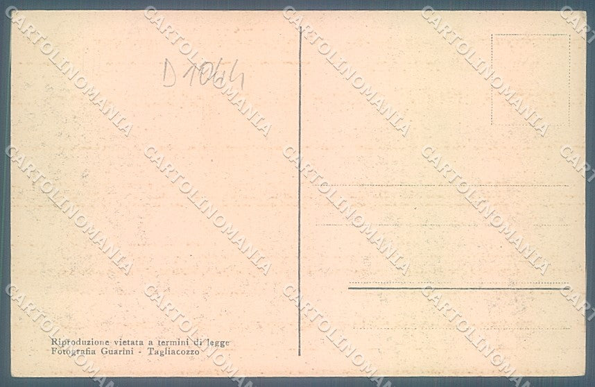 L'Aquila Tagliacozzo Monte Velino cartolina JK4336 – retro