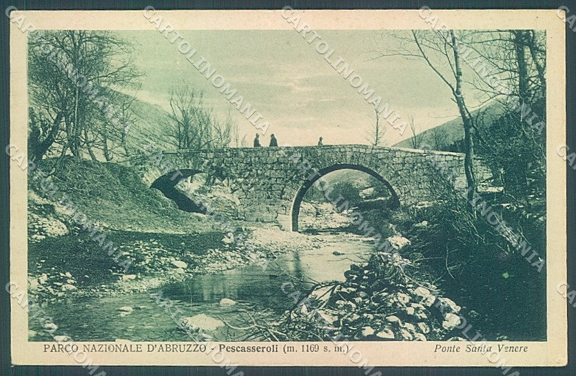 L'Aquila Pescasseroli Ponte Santa Venere Alterocca SCOLLATA cartolina JK4339 – fronte
