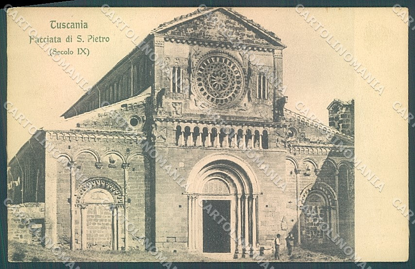 Viterbo Tuscania Facciata San Pietro Modiano 60912 cartolina JK4341 – fronte