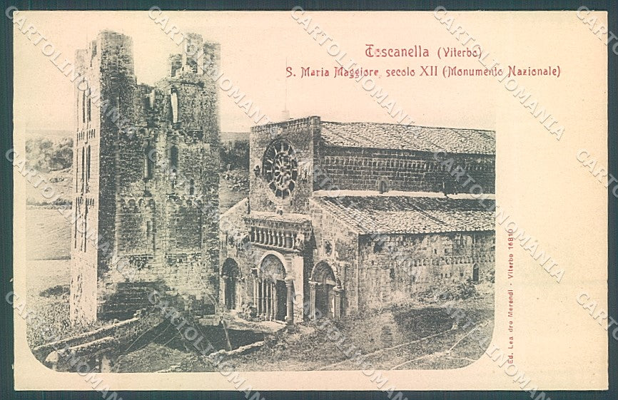 Viterbo Toscanella Chiesa Santa Maria Maggiore cartolina JK4346 – fronte