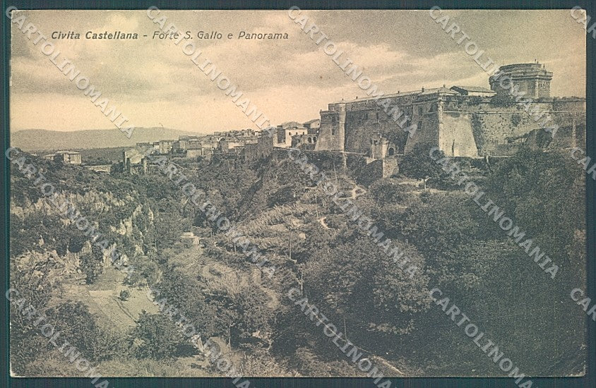 Viterbo Civita Castellana Forte San Gallo PIEGHINA ANGOLO cartolina JK4352 – fronte