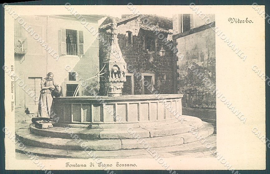 Viterbo Città Fontana Piano Scarano Richter 496 cartolina JK4354 – fronte