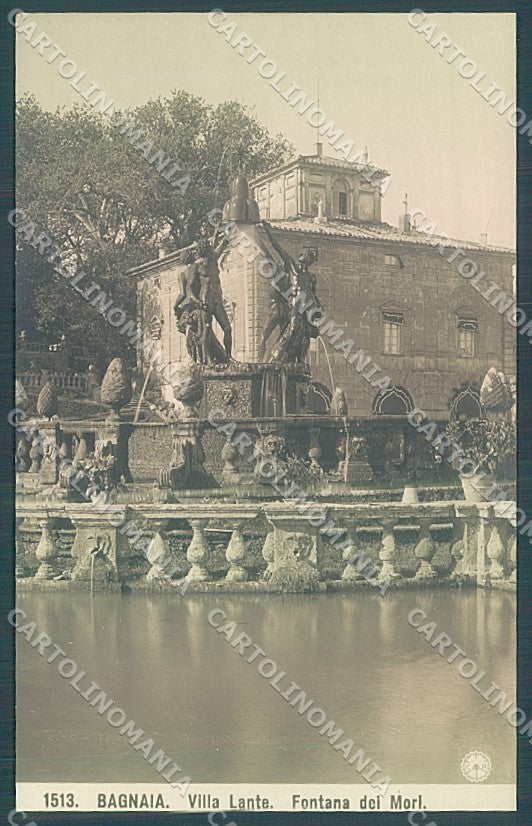 Viterbo Bagnaia Fontana dei Mori Villa Lante NPG 1513 Foto cartolina JK4357 – fronte