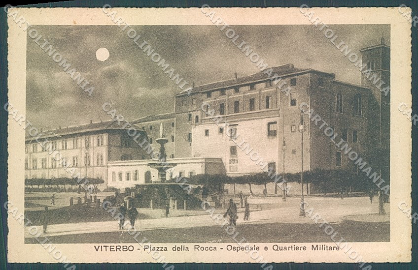 Viterbo Città Piazza della Rocca Ospedale Chiaro di Luna cartolina JK4358 – fronte