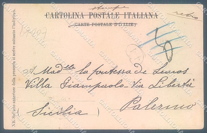 Viterbo Città Cattedrale Campanile Richter 493 cartolina JK4361 – retro
