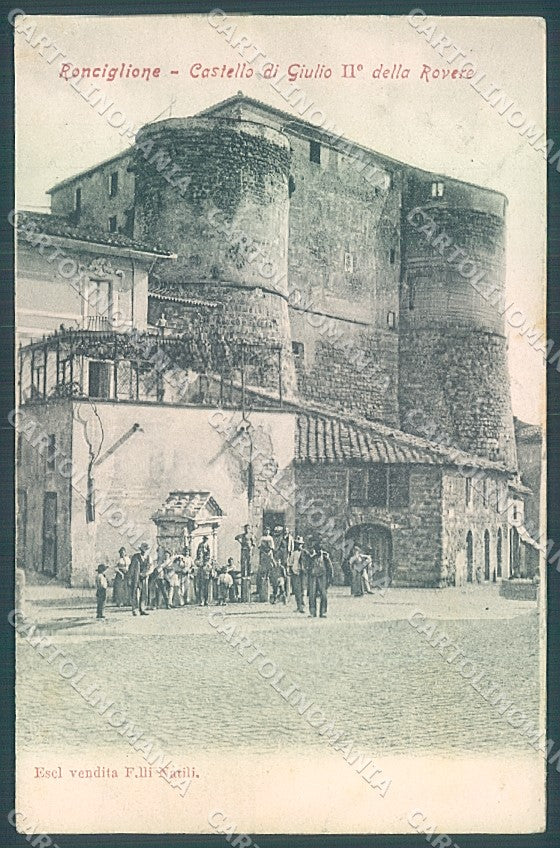 Viterbo Ronciglione Castello Giulio II della Rovere PIEGHINA cartolina JK4366 – fronte