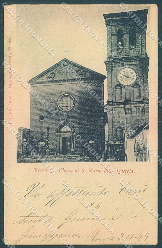 Viterbo Città Chiesa S. Maria della Quercia cartolina JK4368 – fronte