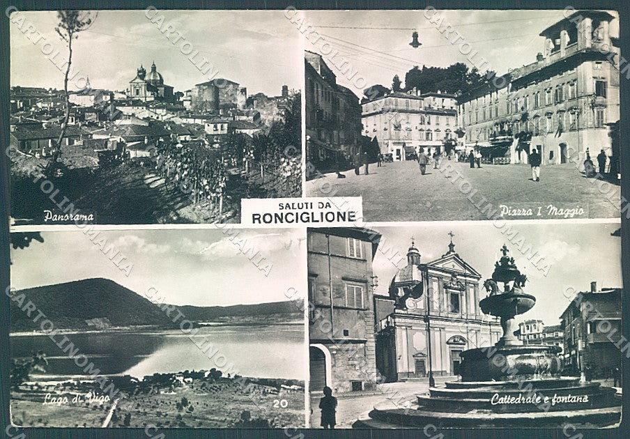 Viterbo Ronciglione Cattedrale saluti da STRAPPINO Foto FG cartolina JK4371 – fronte