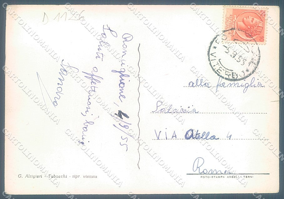 Viterbo Ronciglione Cattedrale saluti da STRAPPINO Foto FG cartolina JK4371 – retro