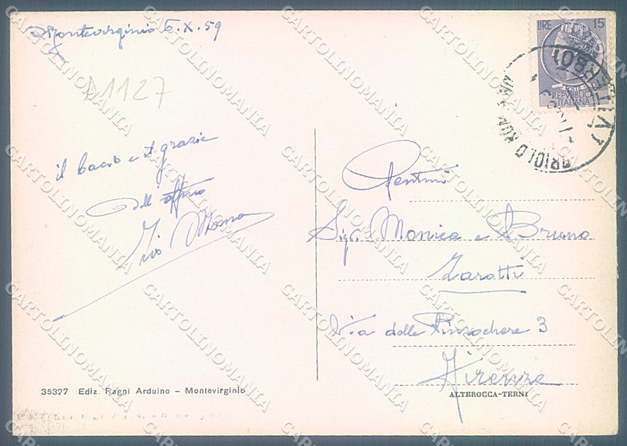 Roma Montevirginio Piazza S. Egidio Alterocca 35327 FG cartolina JK4372 – retro
