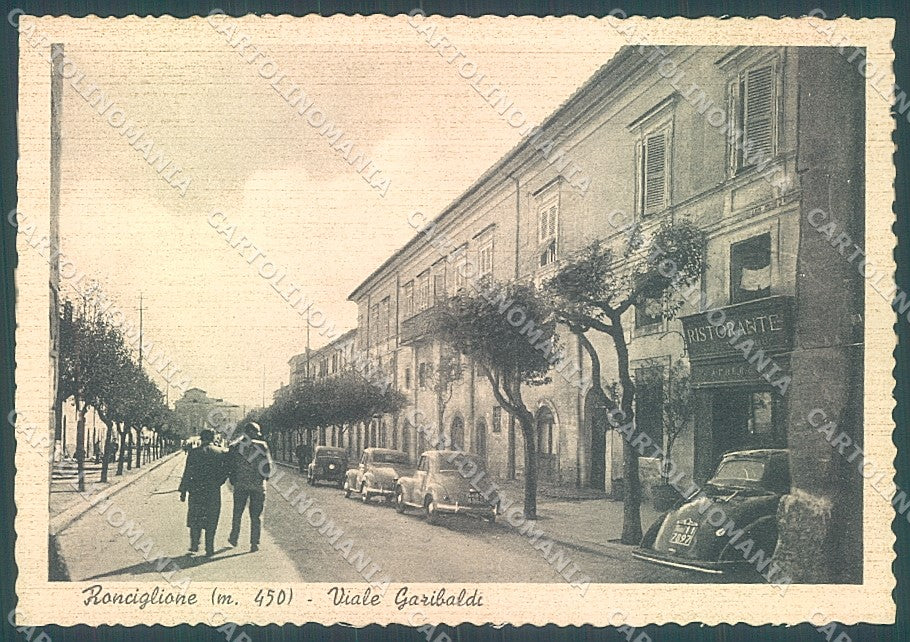 Viterbo Ronciglione Viale Garibaldi FG cartolina JK4374 – fronte