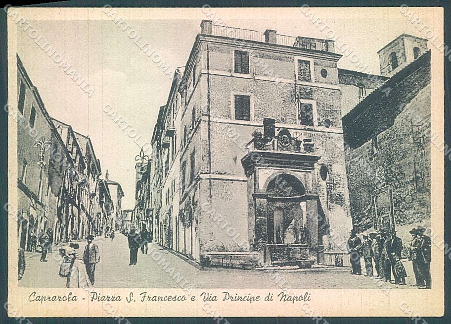 Viterbo Caprarola Piazza S. Francesco Alterocca 47475 FG cartolina JK4377 – fronte