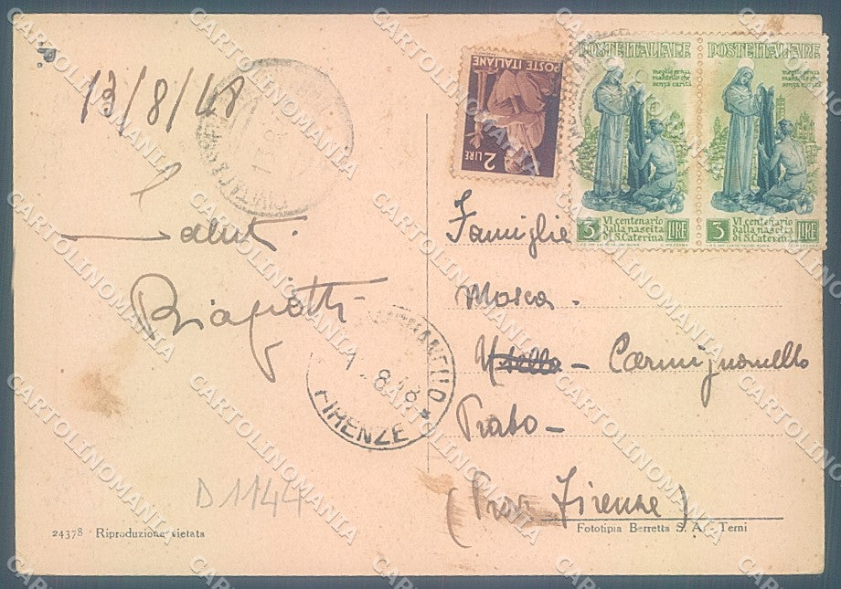 Viterbo Civita Castellana Via Roma FG cartolina JK4379 – retro