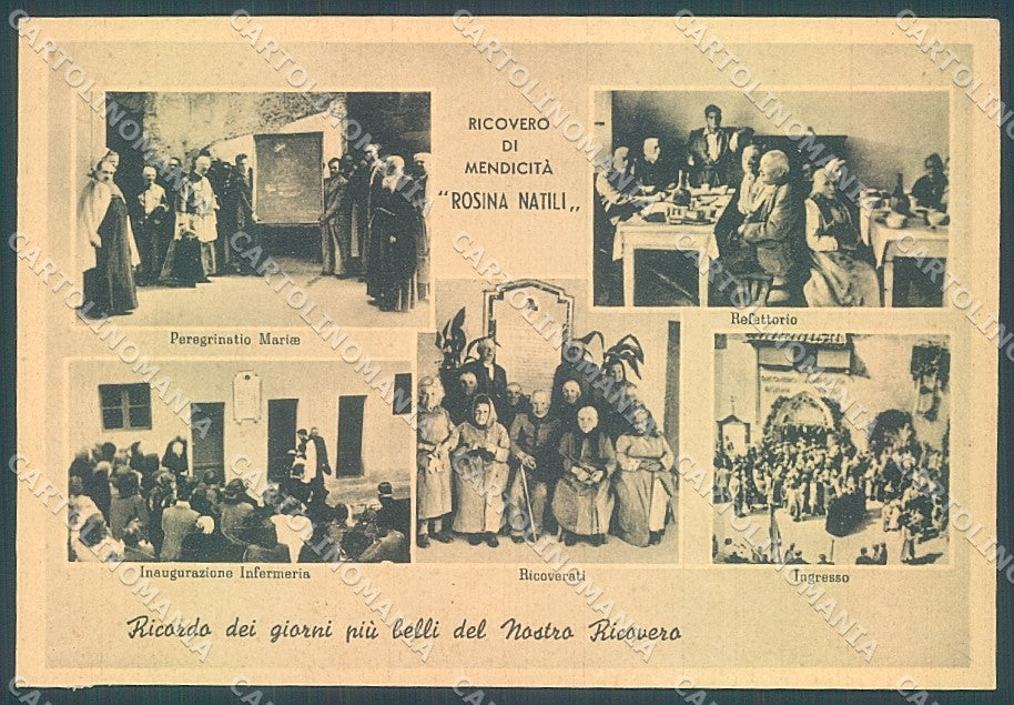 Viterbo Ronciglione Ricovero Mendicità Alterocca 13687-49 FG cartolina JK4388 – fronte