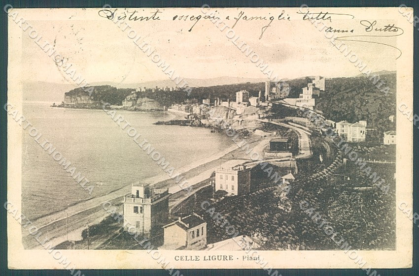 Savona Celle Ligure Parrocchia cartolina JK4399 – fronte