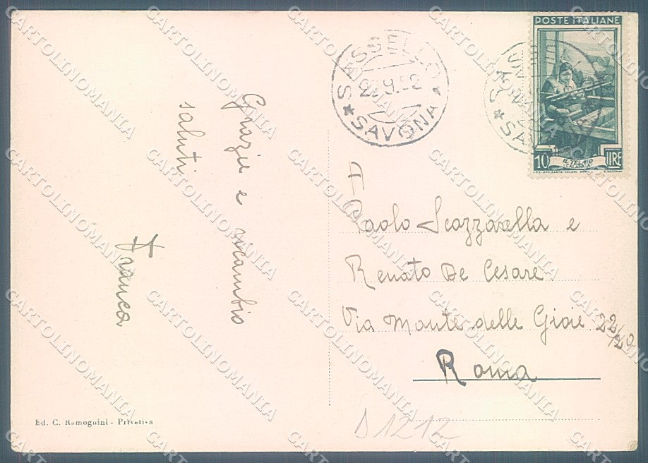 Savona Sassello FG cartolina JK4410 – retro