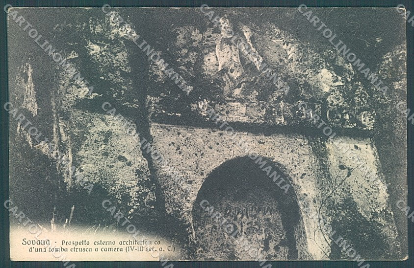 Grosseto Sovana Tomba Etrusca cartolina JK4426 – fronte