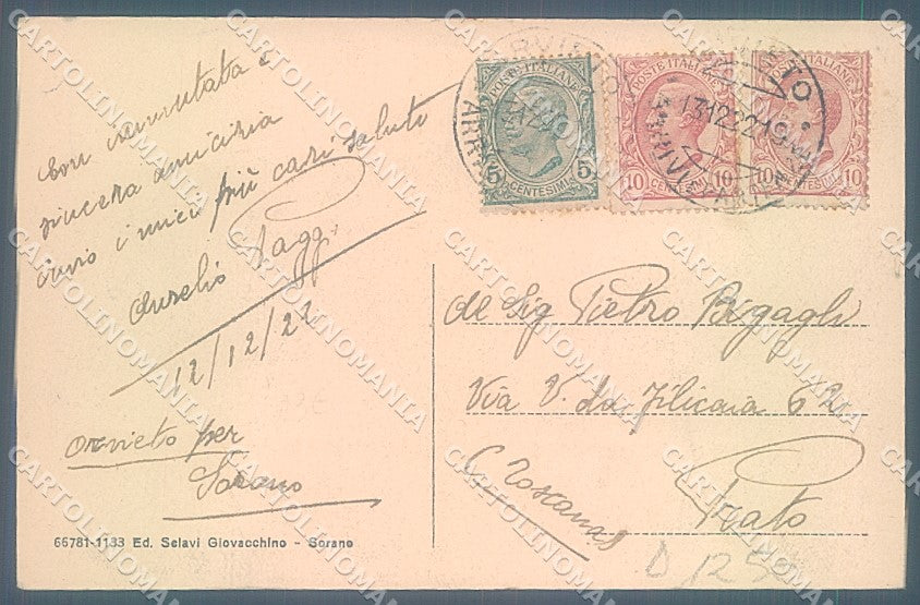 Grosseto Sorano cartolina JK4428 – retro