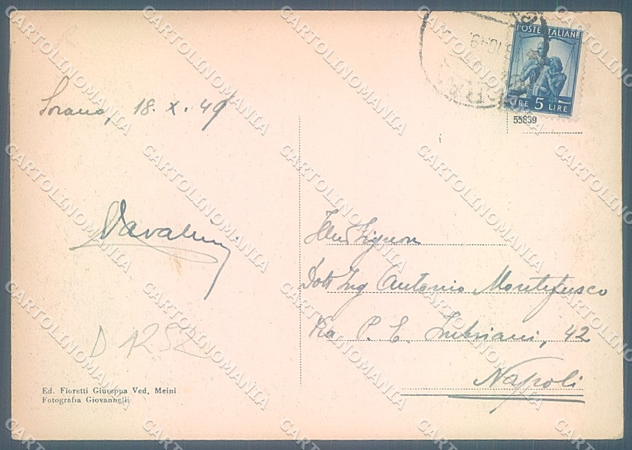 Grosseto Sorano FG cartolina JK4430 – retro
