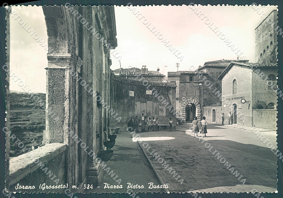 Grosseto Sorano Banca Piazza Busatti Foto FG cartolina JK4434 – fronte
